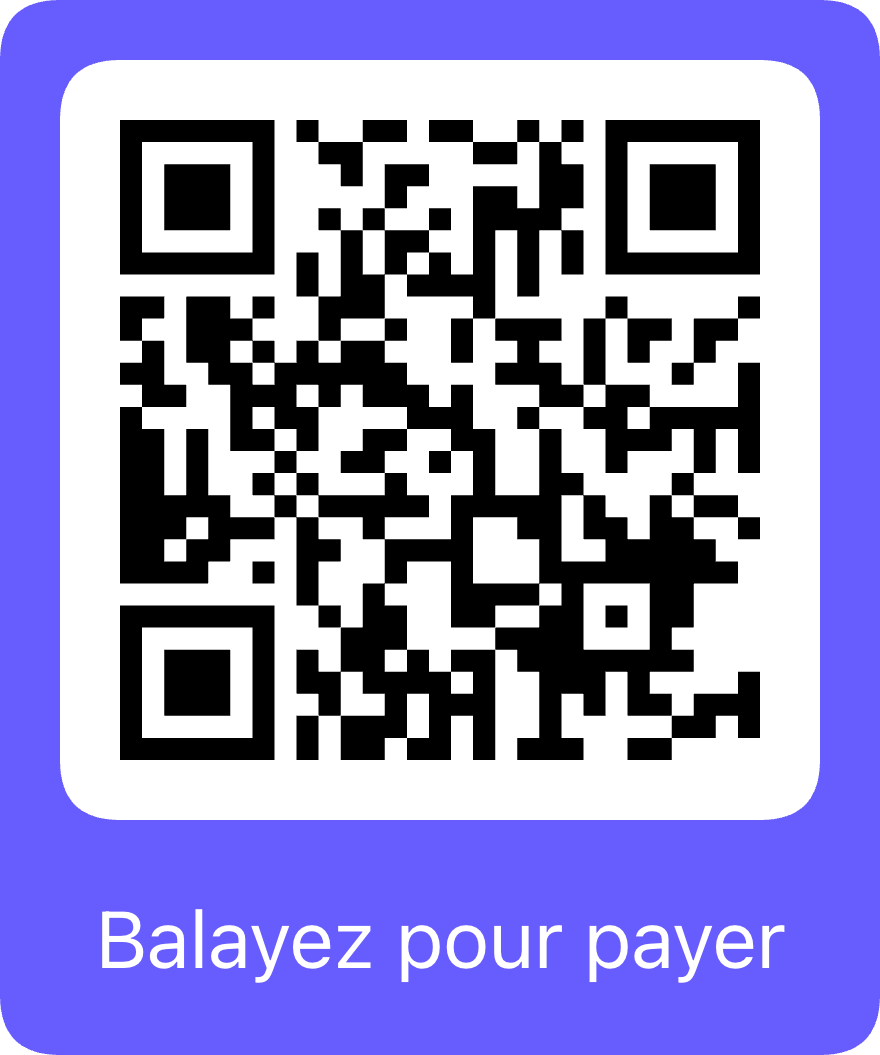 QR Code - Payer Consultation 60 min par mobile